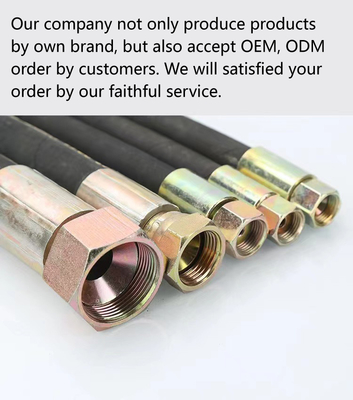 Druckölrohr 2SP 4SP 6SP Hydraulische Gummihose Verkauf mit Normen und Materialien