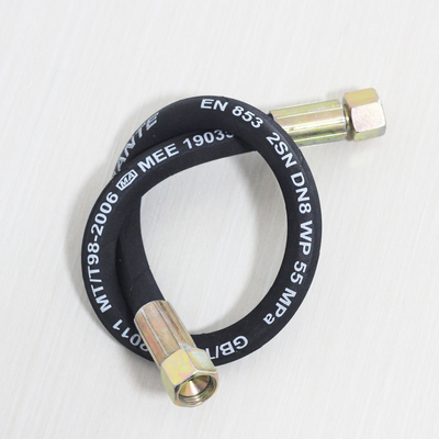 Druckölrohr 2SP 4SP 6SP Hydraulische Gummihose Verkauf mit Normen und Materialien