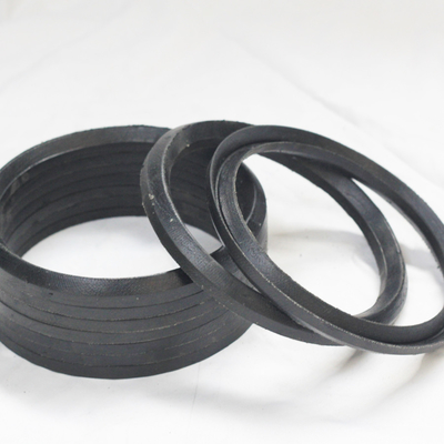 Schwarze NBR FKM Stoff-V-Dichtung für Hydraulikzylinder Kolbenstange und Chevron-Verpackung