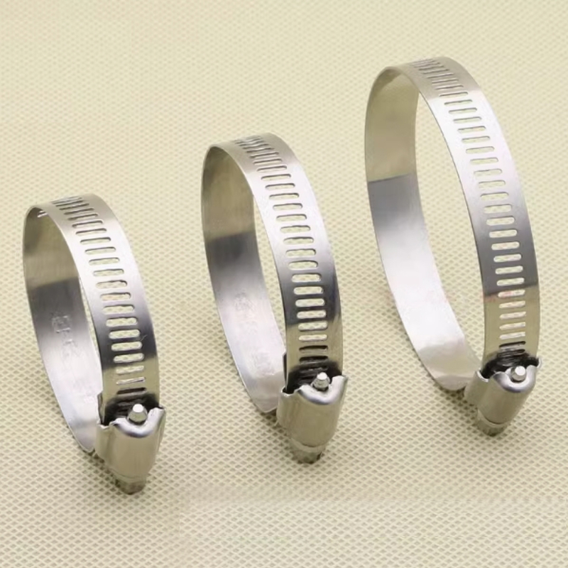 SS 304 Edelstahl Metall American Schlauchrohr Clip Zebra Wurm Getriebe Schraubantrieb Einstellbar für 1/4 bis 12 Inch